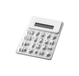calculadora flexible blanco