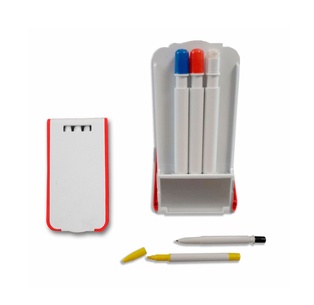 posa celular, plástico, rojo, 6.2*11.8*1.4 centimetros, con marcadores