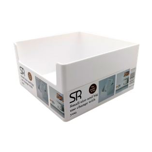 organizador de escritorio, plástico, blanco, 14*14*7.5 centimetros,