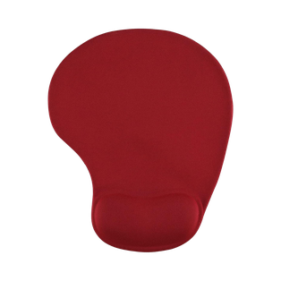 mouse pad, silicón, rojo, 19*23.5 centimetros, con apoya muñecas