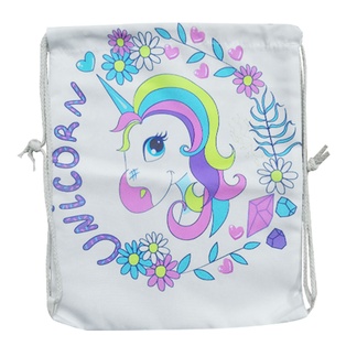 mochilla sport con diseño de unicornio 38*32.5cm