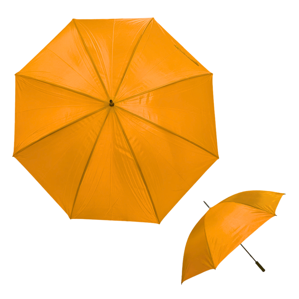 [P250061] sombrillas, poliester, anaranjado, 129*152 centimetros, liso