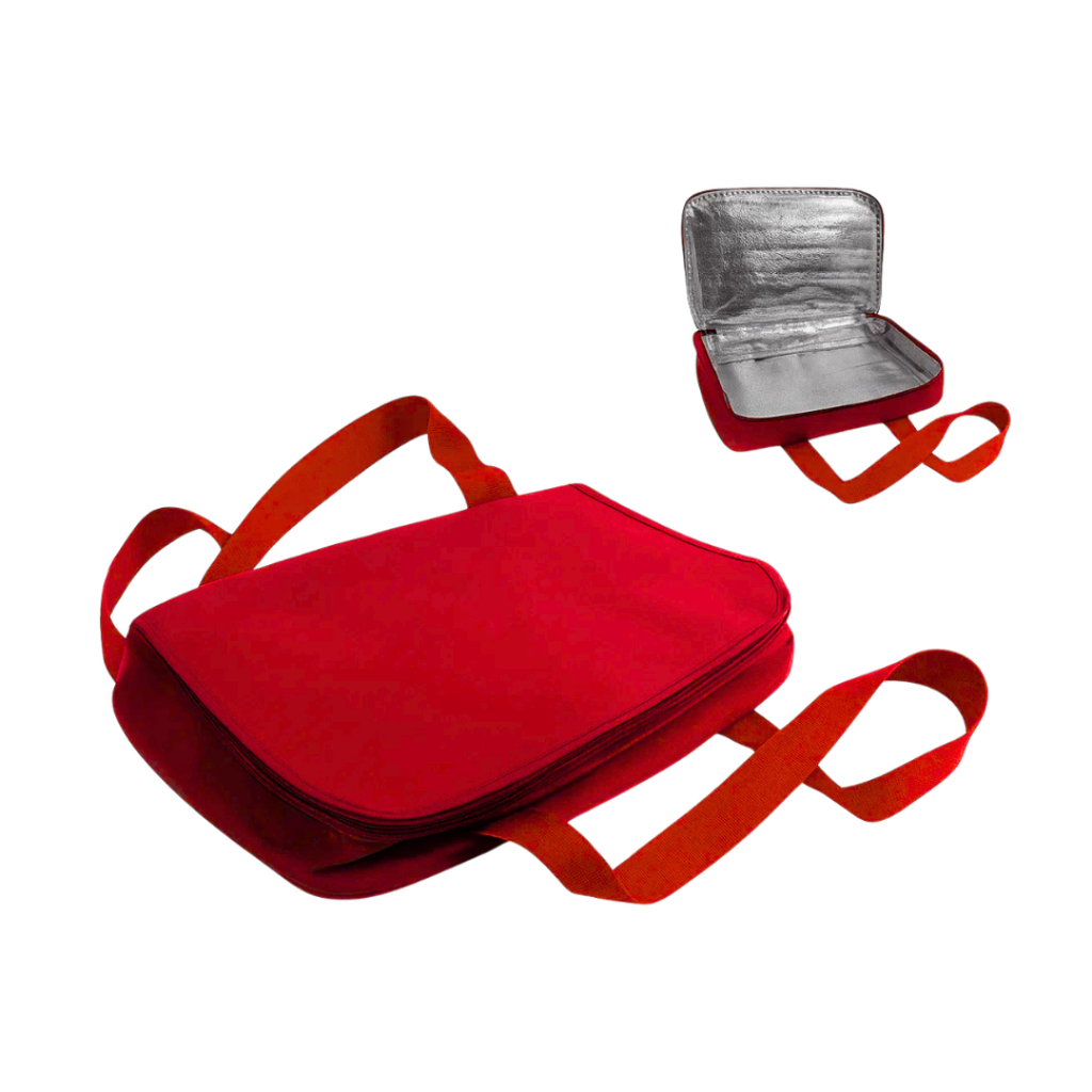 [H530853] porta pyrex, oxford, rojo, . nd, interior aluminio