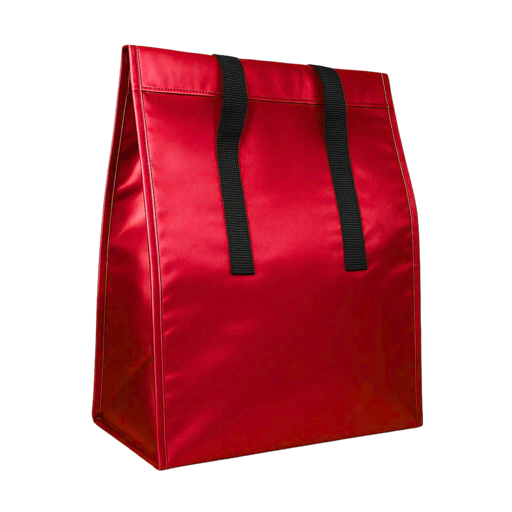 [P285983] bolsa, oxford, rojo, 17*13*9.5 pulgadas, termica pvc con cierre velcro