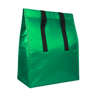 bolsa, oxford, verde, 17*13*9.5 pulgadas, termica pvc con cierre velcro