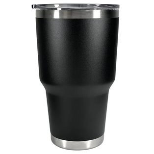 vaso termico, acero inoxidable, negro, 12 onzas, doble pared