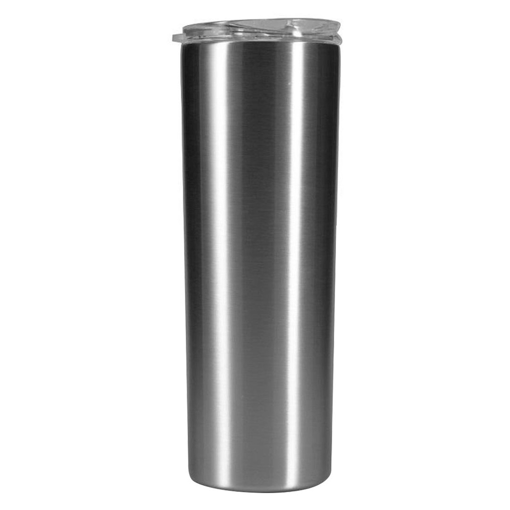 [P285967] vasos, acero inoxidable, plateado, 20 onzas, doble pared con pajilla