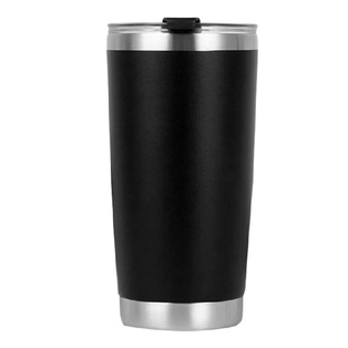 vaso termico, acero inoxidable, negro, 20 onzas, brillante