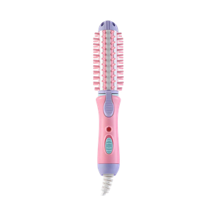 Plancha, Plástico, Rosado, 22.5*7*4.5 Centimetros, 2 En 1 Con Rizador  