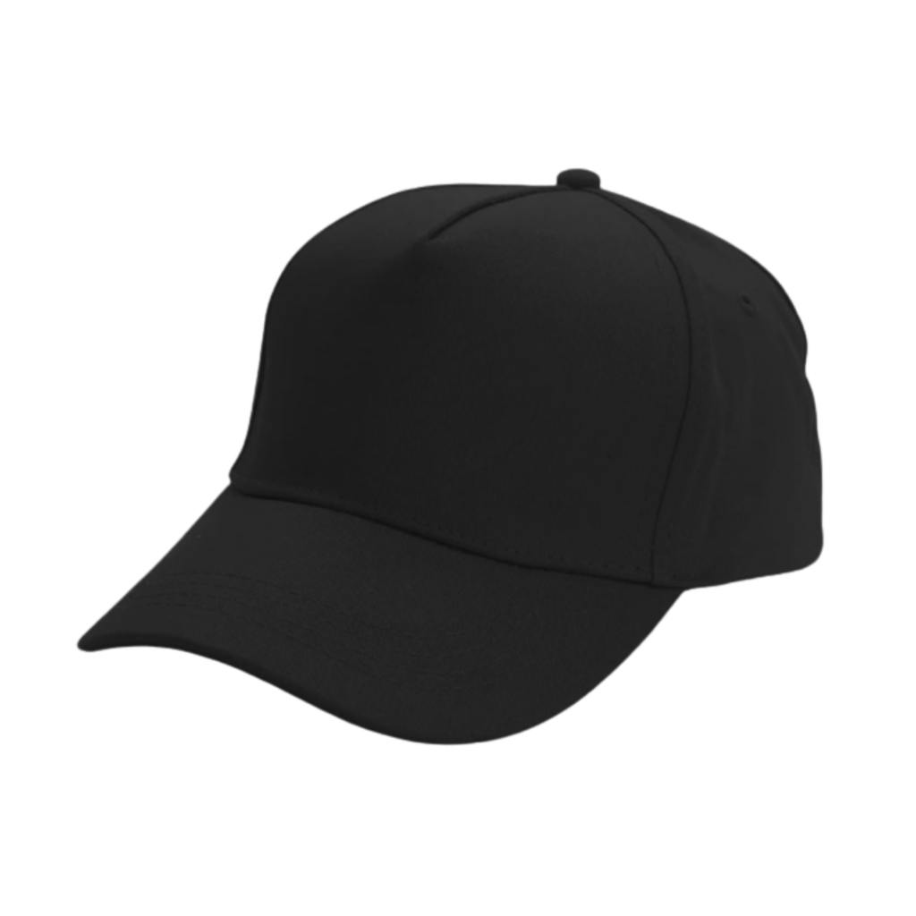 [P266050] Gorra, Gabardina, Negro, 21*29 Centimetros, Frente Plano