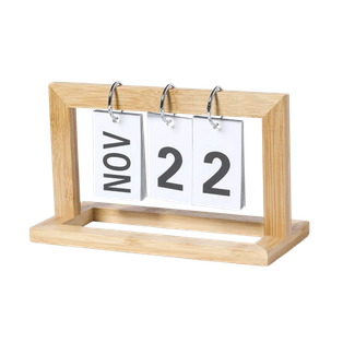 Calendario Madera Natural 20 * 12 * 9 cm