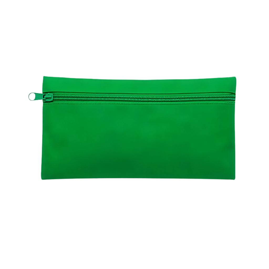 [E389291] Estuche Tela Oxford Verde 22*12cm