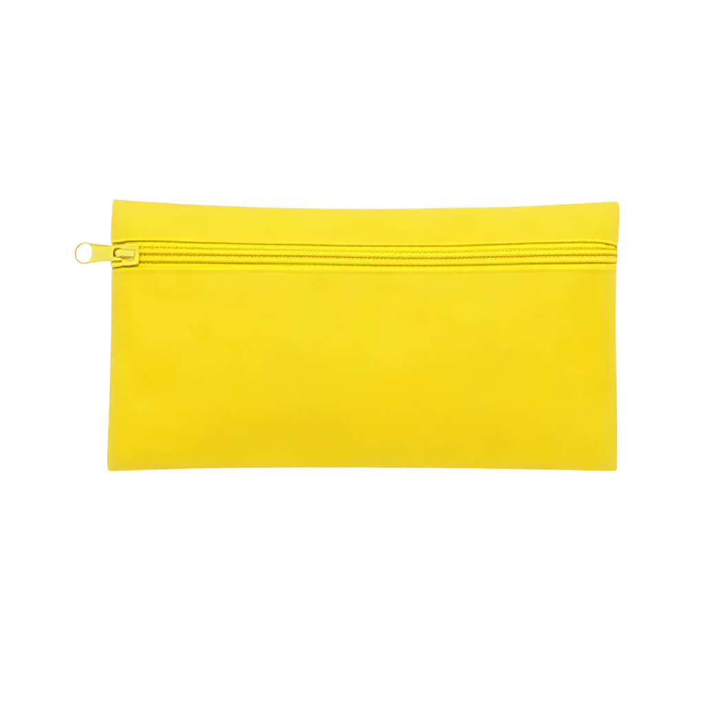 [E389292] Estuche Tela Oxford Amarillo 22*12cm