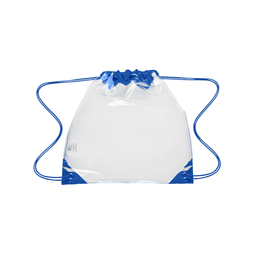 [P298019] Mochila Pvc Azul Reflex 30.5*30.5 Cm M Cuerpo Transparente