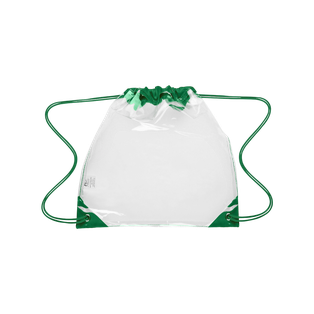 Mochila Pvc Verde 30.5*30.5 Cm M Cuerpo Transparente