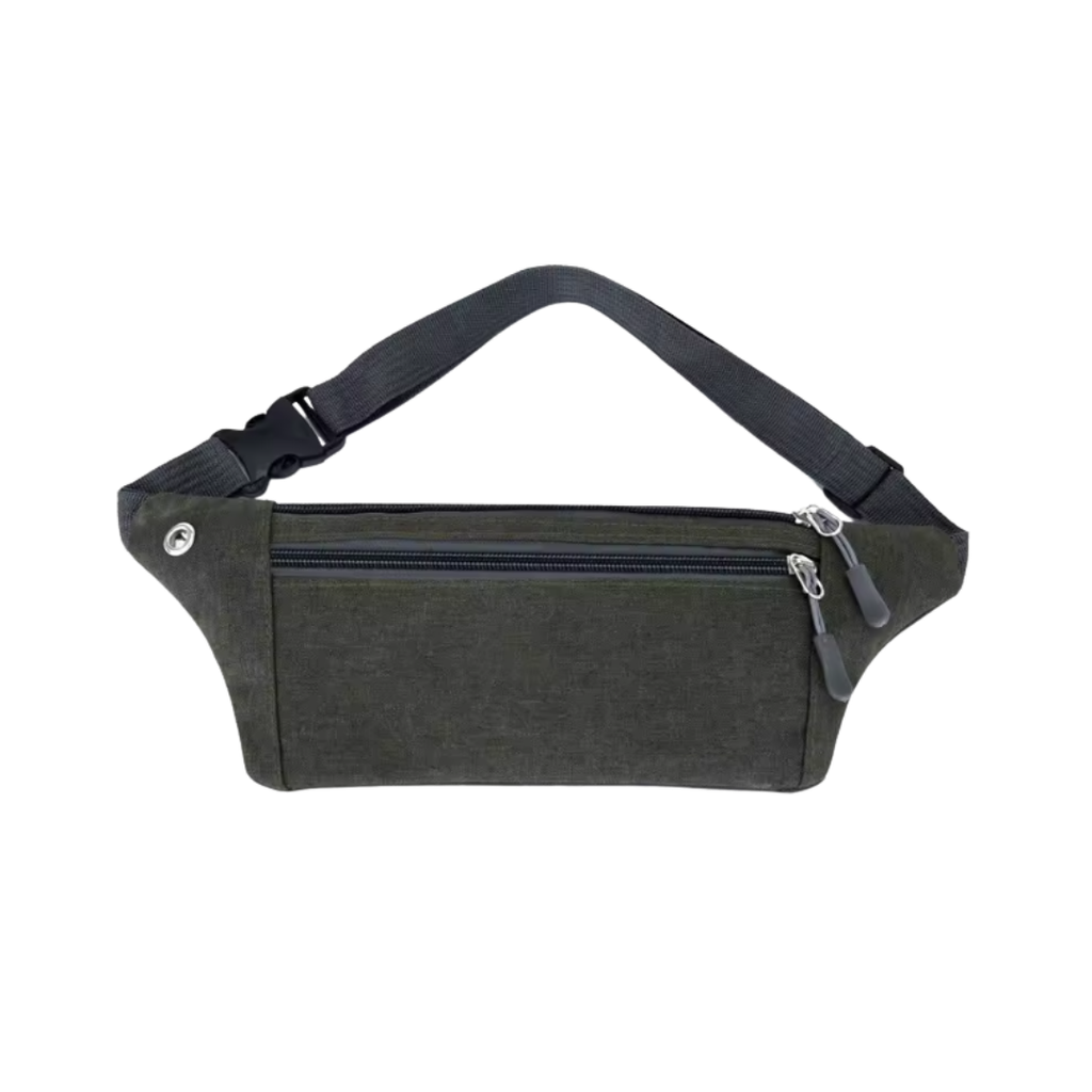 [P266081] Cangurera Oxford Negro 3*12 Cm Ultra Slim
