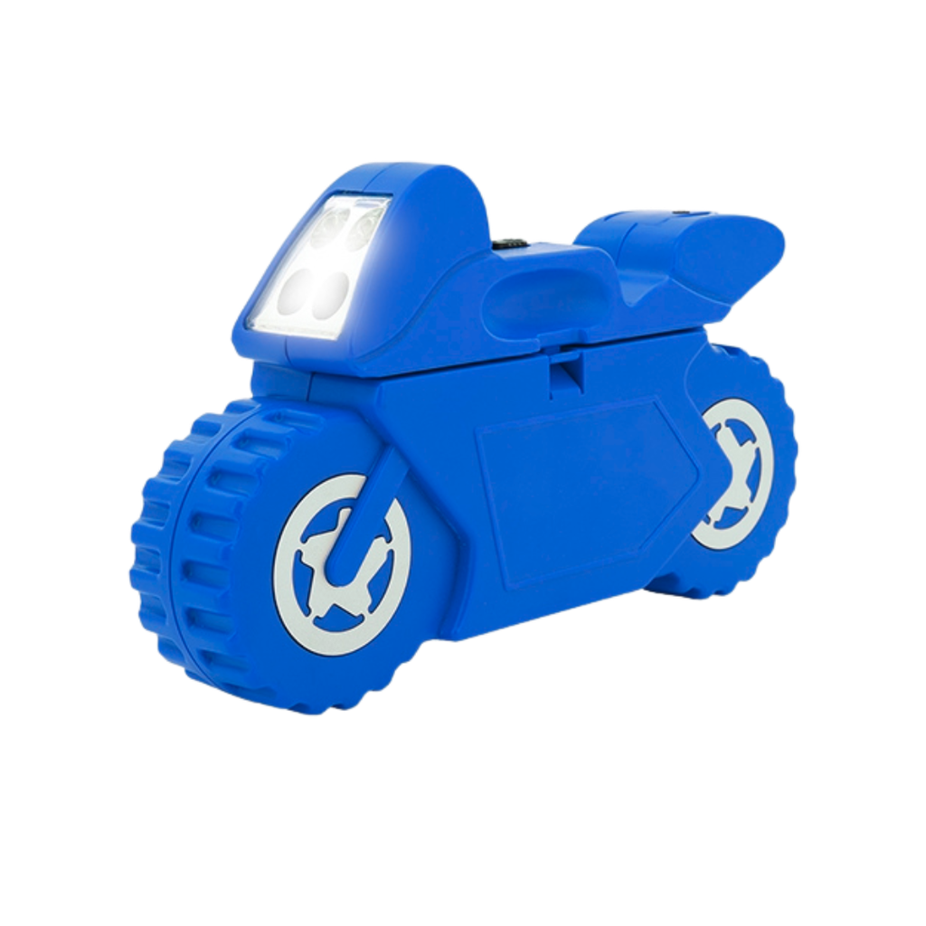 [H950404] Herramienta Acero Inoxidable Azul 20*11.8*4.5 Cm 21 Pcs en Caja Forma De Moto