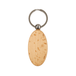 Llavero Bambú Natural 5.5*3.1*0.7 Cm Ovalado