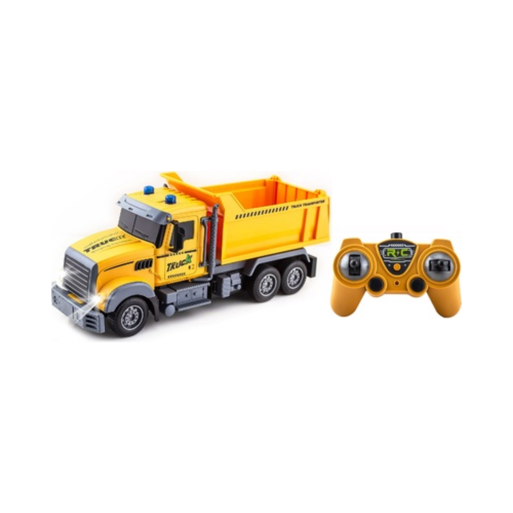 [J129297] amion Plástico amarillo 47.2*11.5*17 cm camion Rc de 4 canales