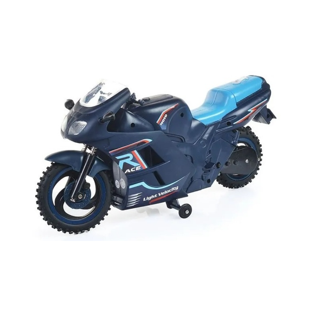 [J129299] Moto Plástico azul 37*21*4 cm moto 2.4 G.