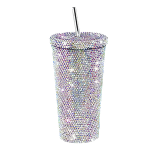 Vaso Plástico Perlado 660 Ml Con Gotas Iridiscentes