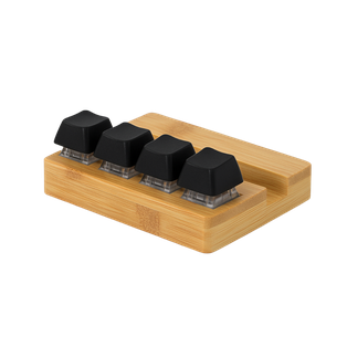 Posacelular bambú negro 8*5.8*3 cm teclado antiestrés