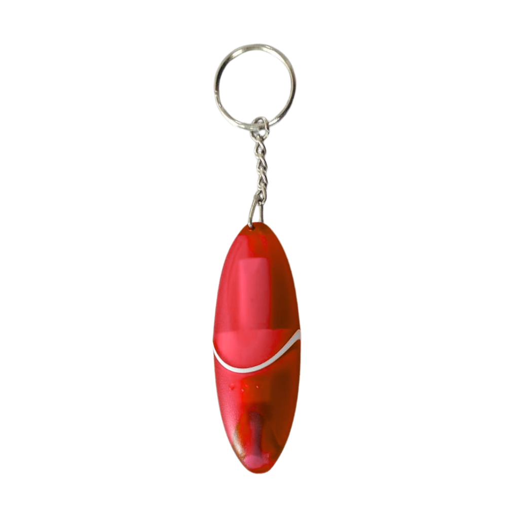 [H950416] Llavero acero inoxidable rojo 2 puntas de desarmador
