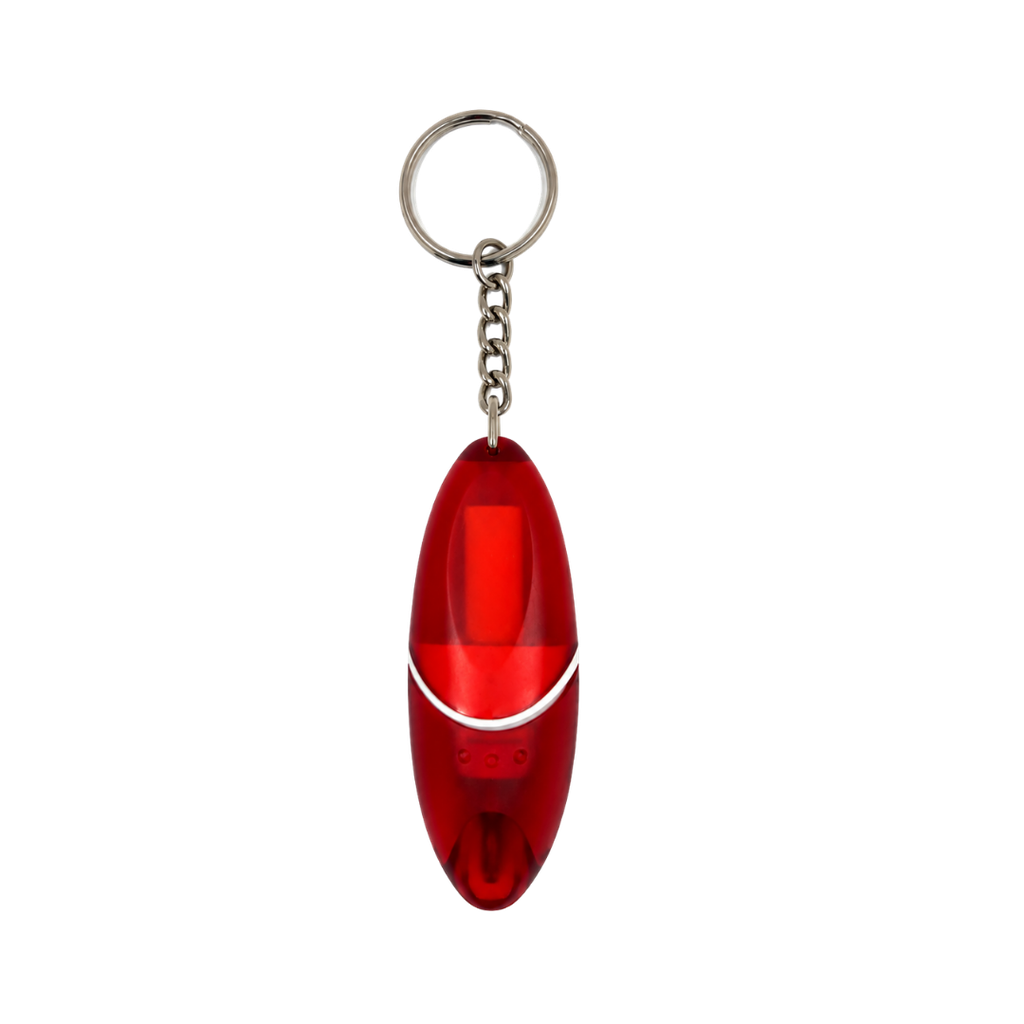 [H950416] Llavero acero inoxidable rojo 2 puntas de desarmador