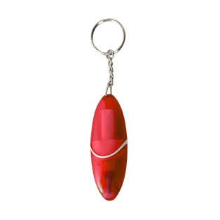 Llavero acero inoxidable rojo 2 puntas de desarmador