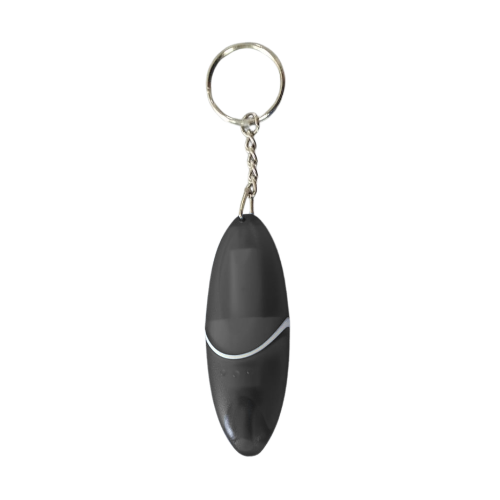 [H950417] Llavero acero inoxidable negro 2 puntas de desarmador