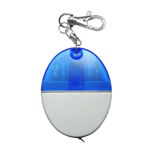 Llavero acero inoxidable azul 4 puntas de desarmador y metro