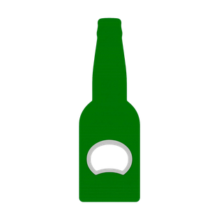 Destapador plástico verde botella