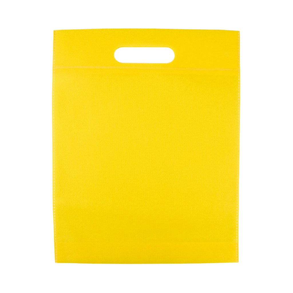 [P266163] Bolsa Tela Ecológica amarillo 37*32*8.5 cm sobre sellada 70 gr