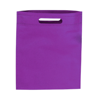 Bolsa Tela Ecológica morado 37*32*8.5 cm sobre sellada 70 gr