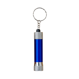 Linterna acero inoxidable azul 6.7*1.6 cm rough luz led