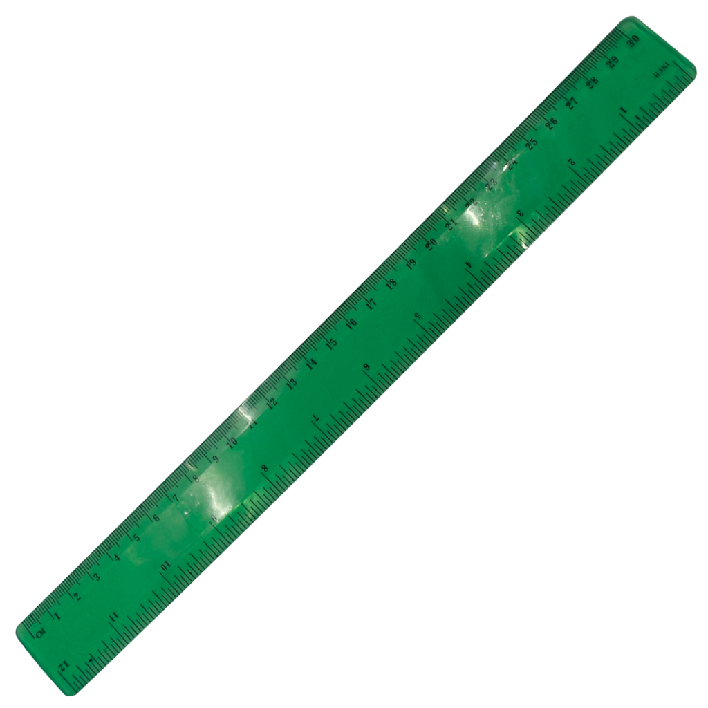 [P240497] Regla Plástico Verde Oscuro 30 cm Flexible