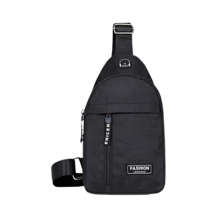 Mochila oxford negro 16*6*30 cm venice cruzada