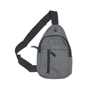 Mochila oxford gris 16*6*30 cm venice cruzada