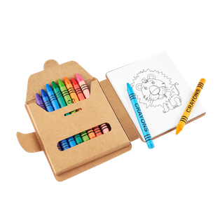 Crayones Cera surtido 11 pcs con block de 40 hojas