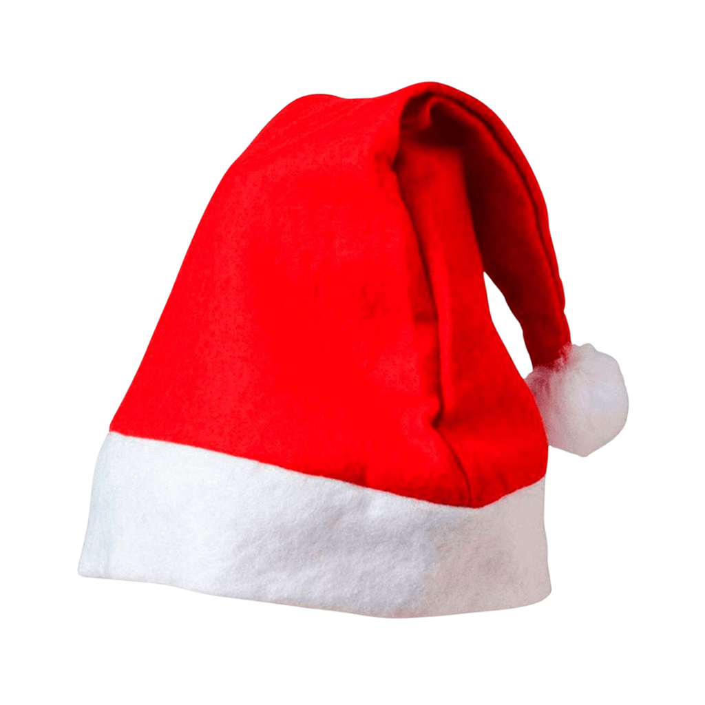 [N850111] Gorro tela ecológica rojo 28*40 cm navideño de Santa