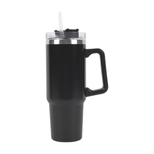 Taza Acero Inoxidable Negro 30 oz Boldy Doble Pared Con Pajilla