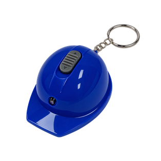 Llavero Plástico Azul Reflex 6.4*4.4*3 cm forma de casco tipo llavero con linterna