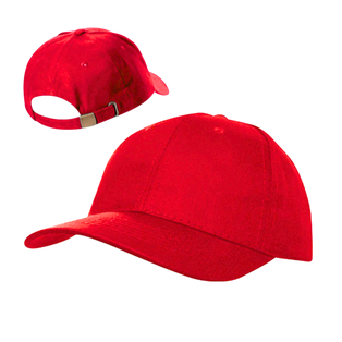 Gorra gabardina rojo 21*29 cm cierre de metal