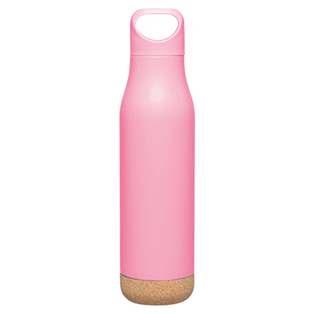 Pachon Acero Inoxidable Rosado 501 ml Ocampa Doble Pared Base De Corcho 7*27.3cm