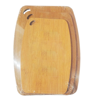 Tabla Bambú Natural 19.5*29.5*0.8 cm 23*33 cm Y 26.5*36.5 cm 3 Pcs