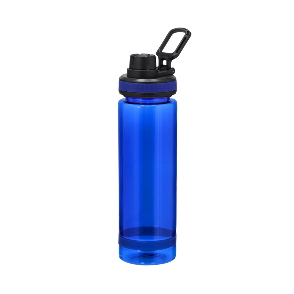 [P251446] Pachon Plástico Azul Reflex 700 Ml Dakar Con Gancho Y Cinta En La Base