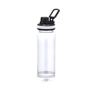 Pachon Plástico Transparente 700 Ml Dakar Con Gancho Y Cinta En La Base