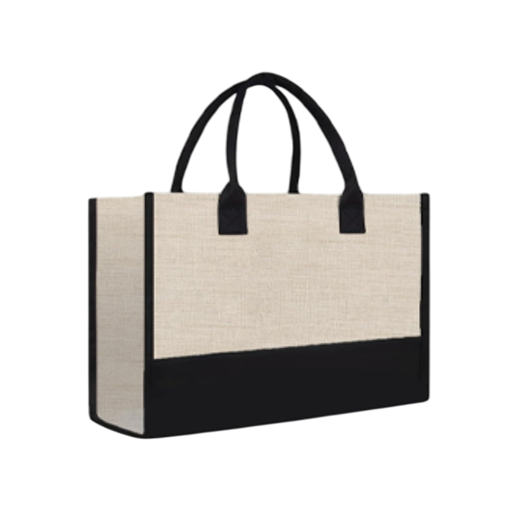 [P266177] Bolsa Yute Negro 27*35*13 cm Zócalo Y Refuerzos De Color