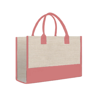 Bolsa Yute Salmon 27*35*13 cm Zócalo Y Refuerzos De Color