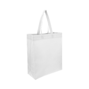 Bolsa Ecologica Blanco 40*35*12 cm Con Fuelle 80 G